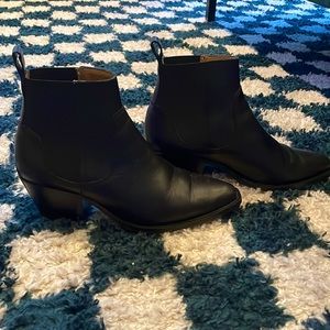 Everlane leather cowboy booties
